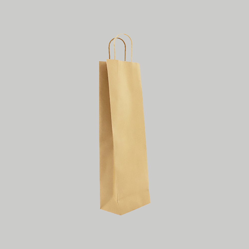 bolsa botella vino papel
