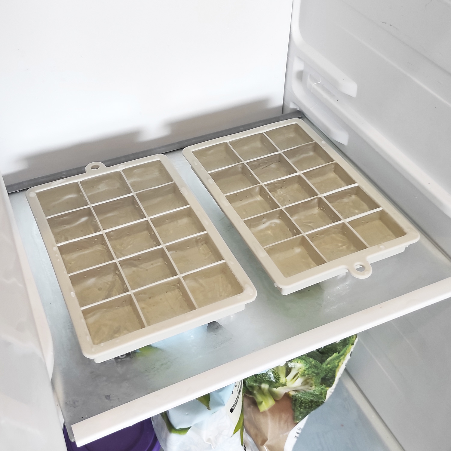 Pack de 2 cubiteras flexibles de silicona