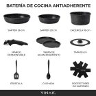 Set de sartenes con mango extraíble