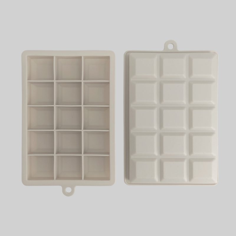 Pack de 2 cubiteras flexibles de silicona